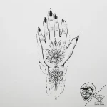 Tattoo sketch hands with a needle, tattoo ske… – tattoo sketch (№1759681498_0, 05.10.2025 16:24) — tattoovalue.net