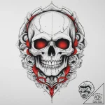 Tattoo sketch череп с инопланетянином, tattoo… – tattoo sketch (№1759682606_0, 05.10.2025 16:43) — tattoovalue.net