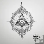 Tattoo sketch cosmic source, tattoo line art,… – tattoo sketch (№1759687097_0, 05.10.2025 17:58) — tattoovalue.net