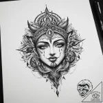 Tattoo sketch spiritual emissary, concept art… – tattoo sketch (№1759691235_0, 05.10.2025 19:07) — tattoovalue.net