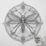 Tattoo sketch praying mantis, artistic tattoo… – tattoo sketch (№1759691453_0, 05.10.2025 19:10) — tattoovalue.net