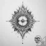 Tattoo sketch cosmic self, tattoo line art, b… – tattoo sketch (№1759693641_0, 05.10.2025 19:47) — tattoovalue.net