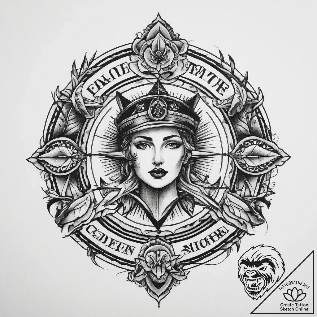 Tattoo sketch path, tattoo flash sheet design... - tattoo sketch (№1759694079_0, 05.10.2025 19:54) — tattoovalue.net