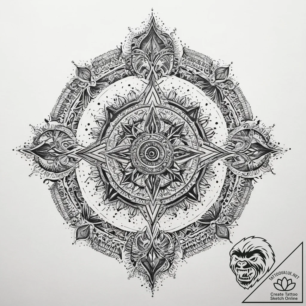 Tattoo sketch cosmic cosmos, tattoo drawing o... - tattoo sketch (№1759695388_0, 05.10.2025 20:16) — tattoovalue.net