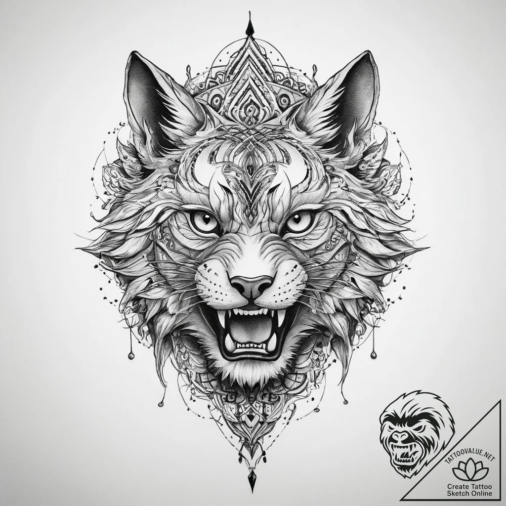 Tattoo sketch sharp - tattoo sketch (№1759696691_0, 05.10.2025 20:38) — tattoovalue.net