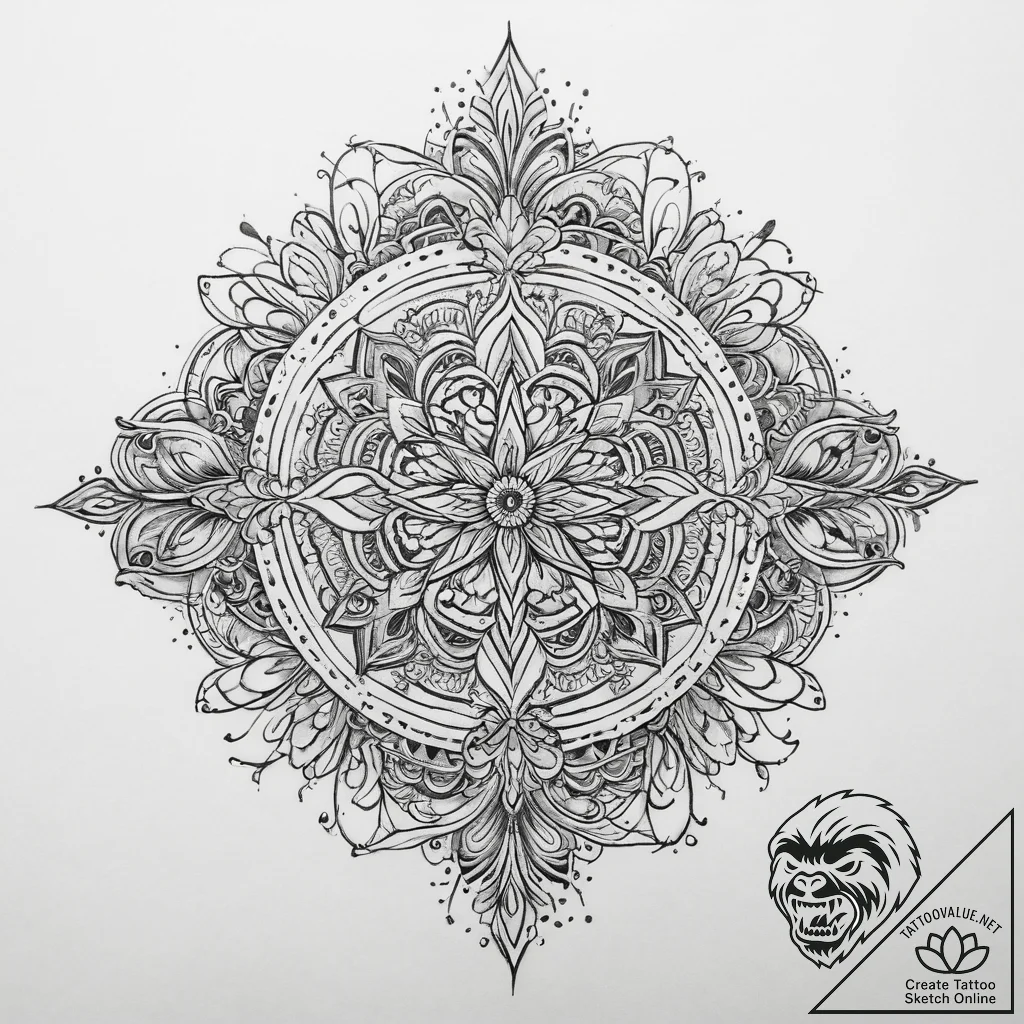 Tattoo sketch a symbolic idea, artistic tatto... - tattoo sketch (№1759697345_0, 05.10.2025 20:49) — tattoovalue.net