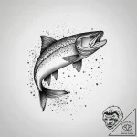Tattoo sketch puns a trout that says “i’m a t… – tattoo sketch (№1759697563_0, 05.10.2025 20:52) — tattoovalue.net