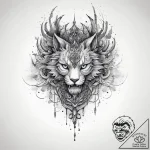 Tattoo sketch mystical past, tattoo line art,… – tattoo sketch (№1759697999_0, 05.10.2025 20:59) — tattoovalue.net