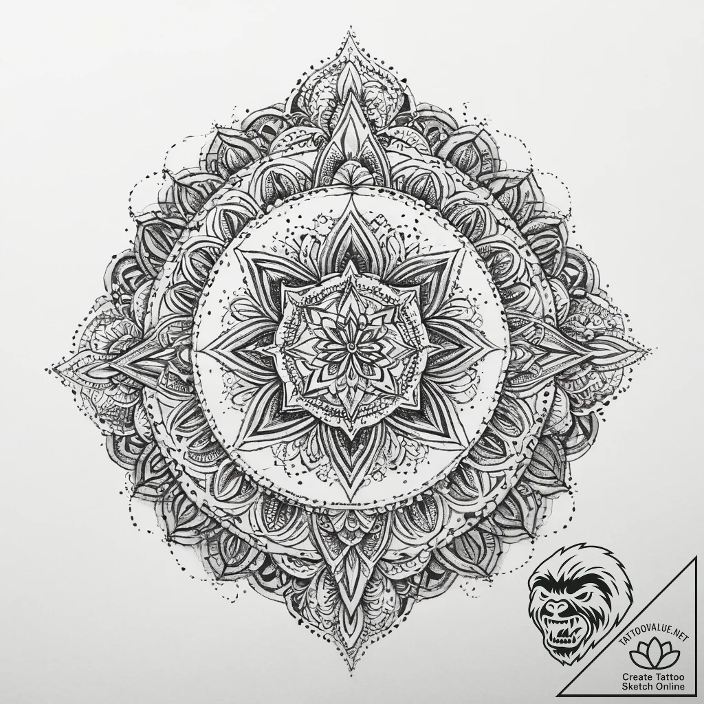 Tattoo sketch ocean, ink illustration for tat... - tattoo sketch (№1759698435_0, 05.10.2025 21:07) — tattoovalue.net