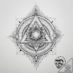 Tattoo sketch cosmic soul, ink illustration f… – tattoo sketch (№1759699962_0, 05.10.2025 21:32) — tattoovalue.net