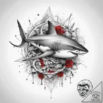 Tattoo sketch акула, concept art for tattoo,… – tattoo sketch (№1759701054_0, 05.10.2025 21:50) — tattoovalue.net