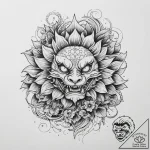 Tattoo sketch sunflower flower, tattoo drawin… – tattoo sketch (№1759701701_0, 05.10.2025 22:01) — tattoovalue.net