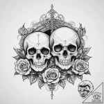 Tattoo sketch scepter, tattoo line art, chica… – tattoo sketch (№1759703240_0, 05.10.2025 22:27) — tattoovalue.net