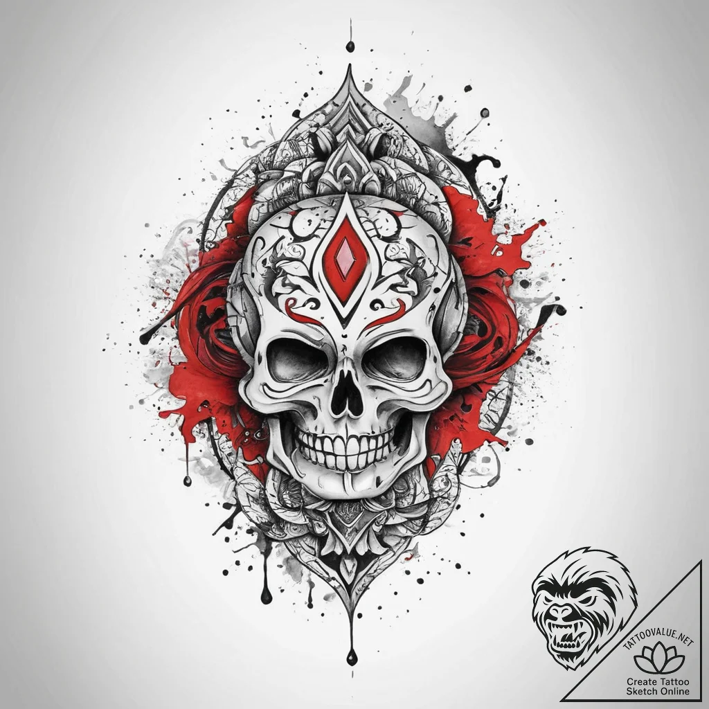 Tattoo sketch a symbolic concept, ink illustr... - tattoo sketch (№1759703458_0, 05.10.2025 22:30) — tattoovalue.net