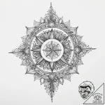 Tattoo sketch slavic spiral with a star, tatt… – tattoo sketch (№1759703891_0, 05.10.2025 22:38) — tattoovalue.net