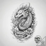 Tattoo sketch cosmic space, artistic tattoo s… – tattoo sketch (№1759705417_0, 05.10.2025 23:03) — tattoovalue.net