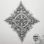 Tattoo sketch train with a flower, artistic t… – tattoo sketch (№1759705635_0, 05.10.2025 23:07) — tattoovalue.net