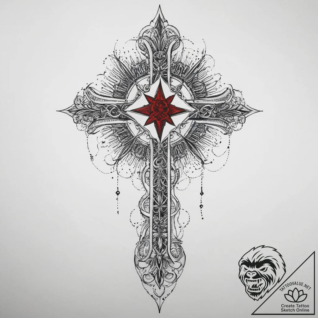 Tattoo sketch queen tattoo, concept art for t... - tattoo sketch (№1759705851_0, 05.10.2025 23:10) — tattoovalue.net