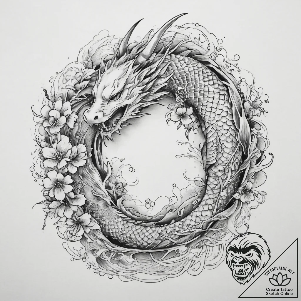 Tattoo sketch sacred lore, tattoo drawing out... - tattoo sketch (№1759706087_0, 05.10.2025 23:14) — tattoovalue.net