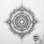 Tattoo sketch cosmic presence – tattoo sketch (№1759706304_0, 05.10.2025 23:18) — tattoovalue.net