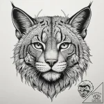 Tattoo sketch bobcat, ink illustration for ta… – tattoo sketch (№1759706528_0, 05.10.2025 23:22) — tattoovalue.net