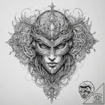 Tattoo sketch warforged, ink illustration for… – tattoo sketch (№1759706744_0, 05.10.2025 23:25) — tattoovalue.net