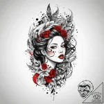Tattoo sketch hand, tattoo line art, trash po… – tattoo sketch (№1759706959_0, 05.10.2025 23:29) — tattoovalue.net