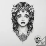 Tattoo sketch divine scene, artistic tattoo s… – tattoo sketch (№1759707824_0, 05.10.2025 23:43) — tattoovalue.net