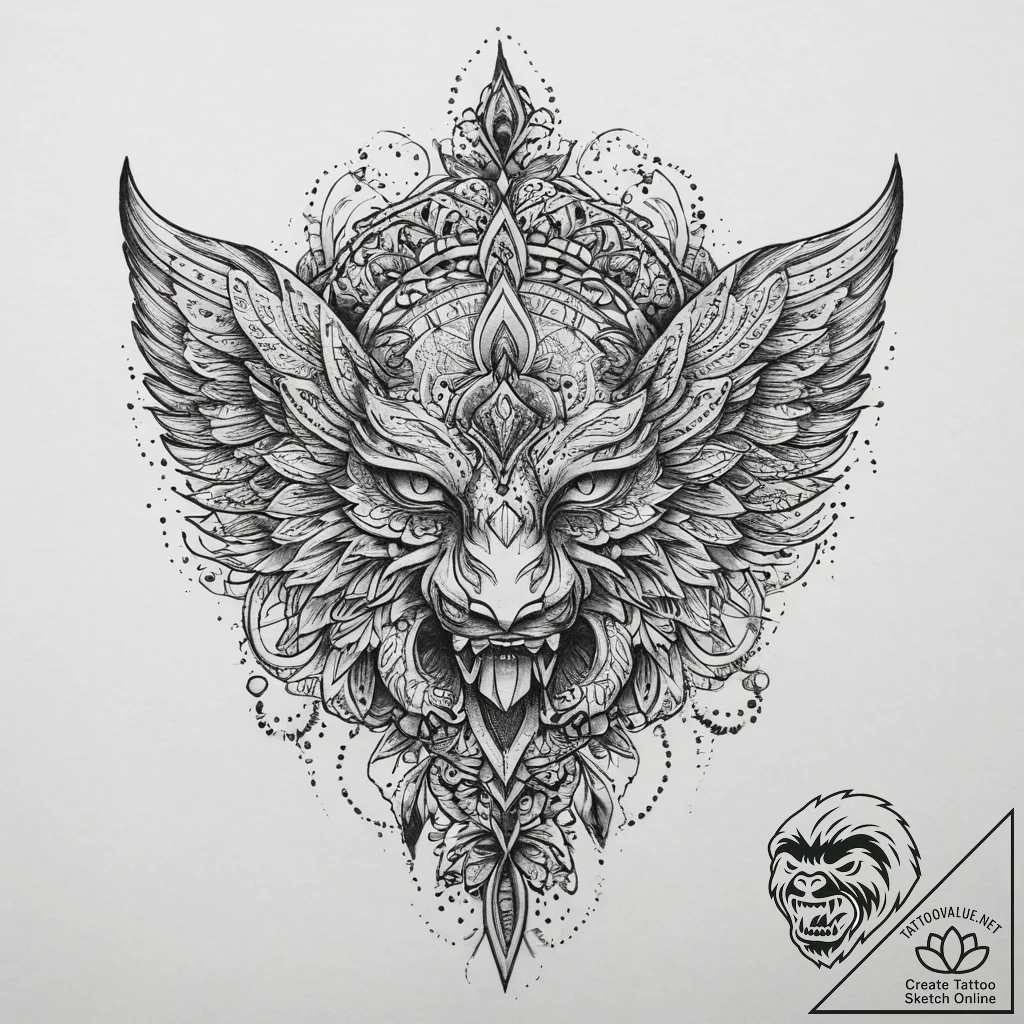 Tattoo sketch copper, tattoo flash sheet desi... - tattoo sketch (№1759708256_0, 05.10.2025 23:50) — tattoovalue.net