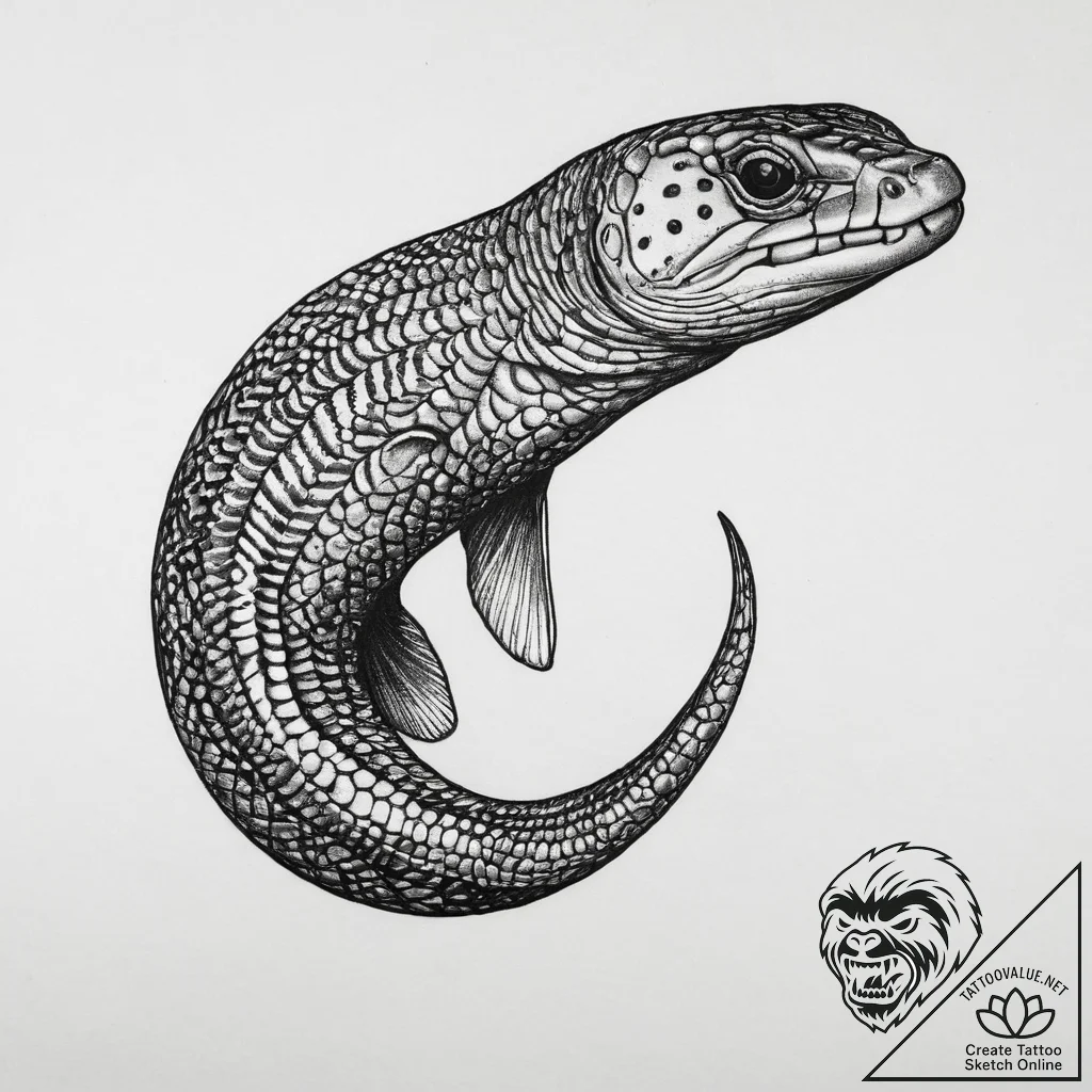 Tattoo sketch moray eel, tattoo flash sheet d... - tattoo sketch (№1759709553_0, 06.10.2025 00:12) — tattoovalue.net