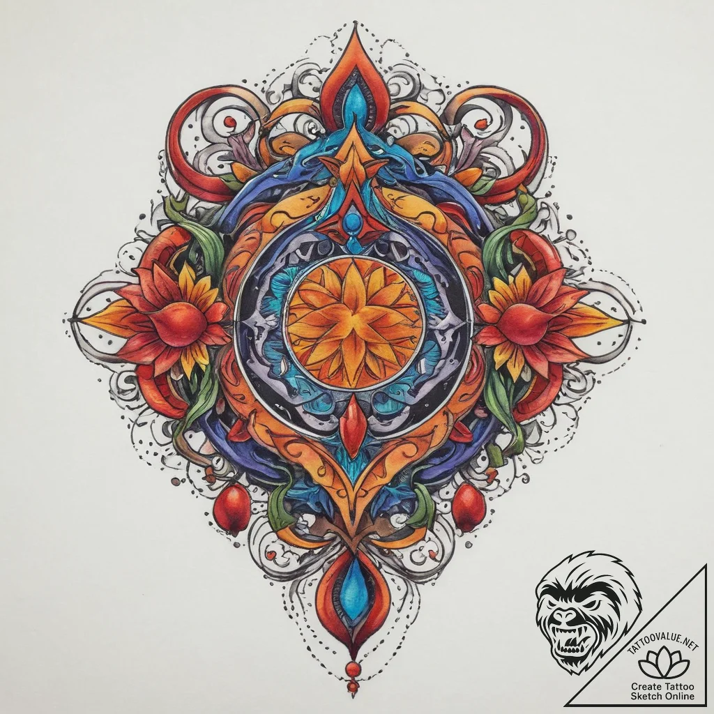 Tattoo sketch hands with a symbol, tattoo lin... - tattoo sketch (№1759711080_0, 06.10.2025 00:38) — tattoovalue.net