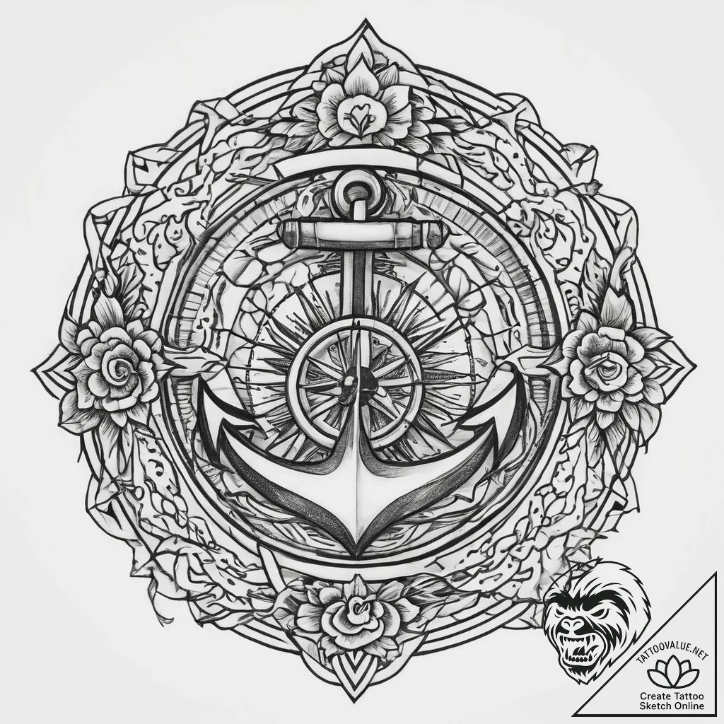 Tattoo sketch weave, ink illustration for tat... - tattoo sketch (№1759711947_0, 06.10.2025 00:52) — tattoovalue.net