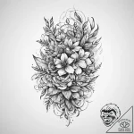 Nature & flora, tattoo drawing outline, new s… – tattoo sketch (№1759712630_0, 06.10.2025 01:03) — tattoovalue.net