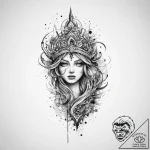 Tattoo sketch sea, tattoo drawing outline, bl… – tattoo sketch (№1759713500_0, 06.10.2025 01:18) — tattoovalue.net