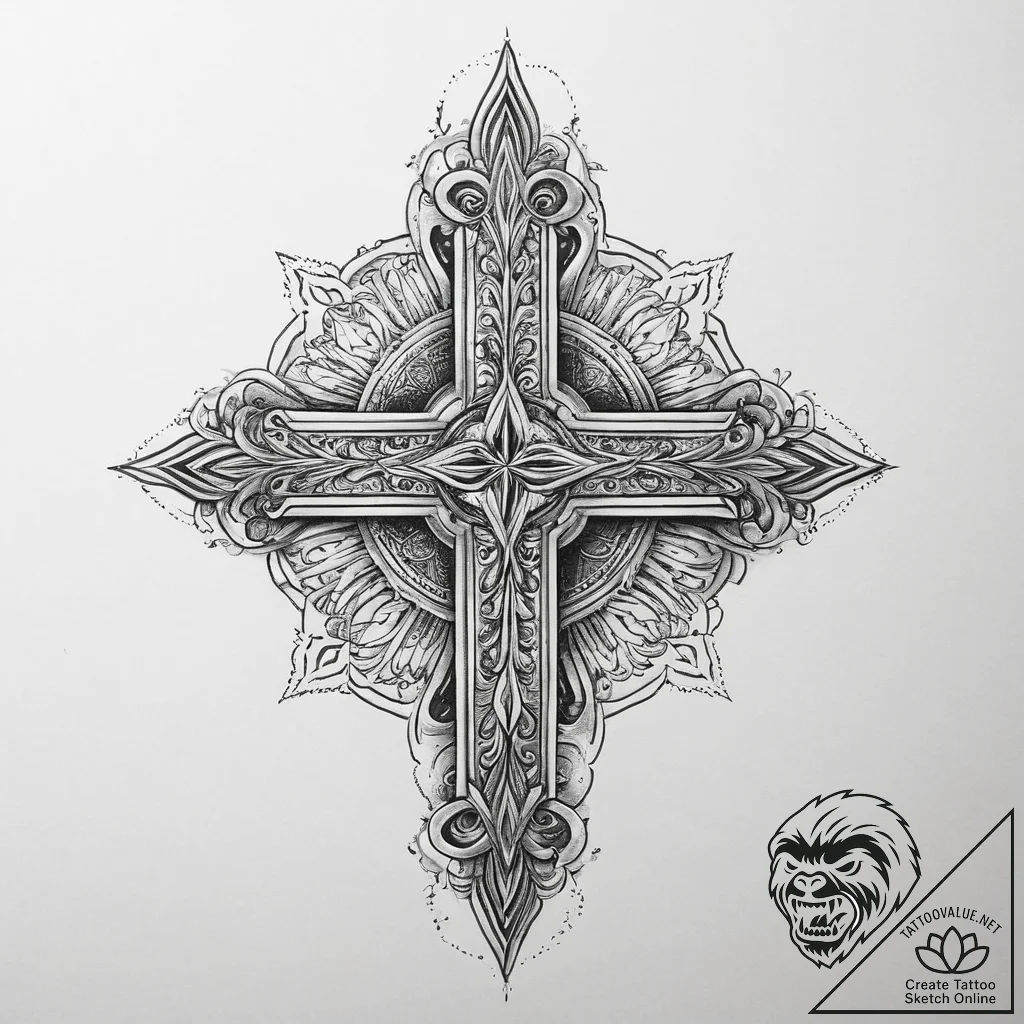Tattoo sketch sacred identity, ink illustrati... - tattoo sketch (№1759714831_0, 06.10.2025 01:40) — tattoovalue.net