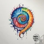Tattoo sketch shell, concept art for tattoo,… – tattoo sketch (№1759715911_0, 06.10.2025 01:58) — tattoovalue.net