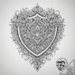 Tattoo sketch узор в виде щита, ink illustrat… – tattoo sketch (№1759718288_0, 06.10.2025 02:38) — tattoovalue.net