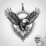 Tattoo sketch dog tags and an eagle, tattoo l… – tattoo sketch (№1759718728_0, 06.10.2025 02:45) — tattoovalue.net
