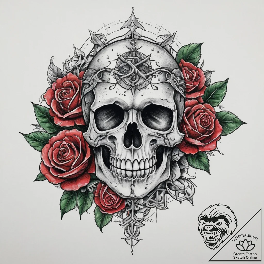 Tattoo sketch sacred kingdom, artistic tattoo... - tattoo sketch (№1759718955_0, 06.10.2025 02:49) — tattoovalue.net