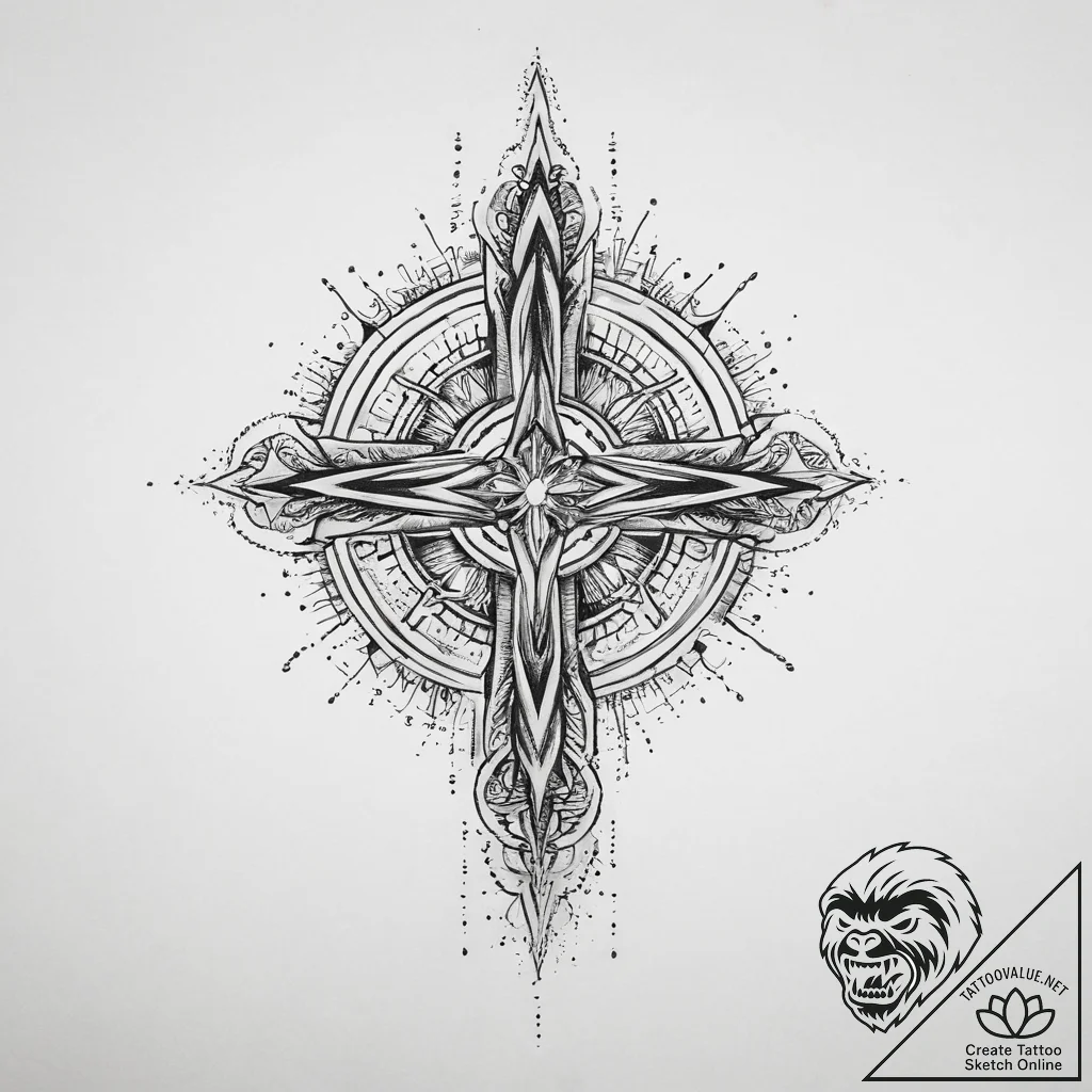 Tattoo sketch cosmic soul, tattoo sketch desi... - tattoo sketch (№1759720253_0, 06.10.2025 03:10) — tattoovalue.net