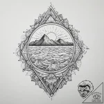 Tattoo sketch ocean, tattoo drawing outline,… – tattoo sketch (№1759721118_0, 06.10.2025 03:25) — tattoovalue.net