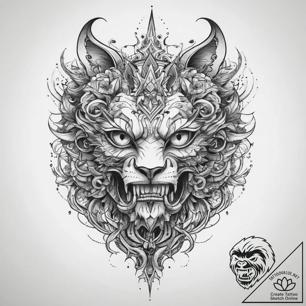 Tattoo sketch palace, tattoo line art, new sc... - tattoo sketch (№1759722416_0, 06.10.2025 03:46) — tattoovalue.net