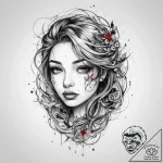 Tattoo sketch flowing lines of magic, tattoo… – tattoo sketch (№1759722637_0, 06.10.2025 03:50) — tattoovalue.net
