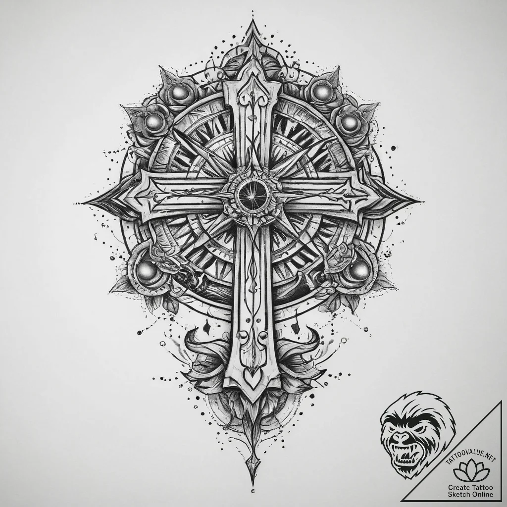 Tattoo sketch cosmic fable, tattoo drawing ou... - tattoo sketch (№1759723727_0, 06.10.2025 04:08) — tattoovalue.net