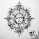 Tattoo sketch cosmic history – tattoo sketch (№1759723944_0, 06.10.2025 04:12) — tattoovalue.net