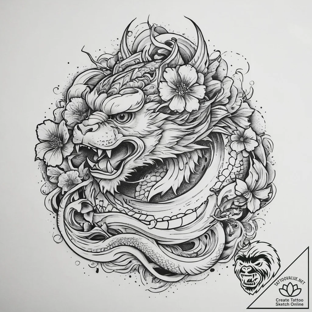 Tattoo sketch macaque, tattoo sketch design,... - tattoo sketch (№1759724376_0, 06.10.2025 04:19) — tattoovalue.net