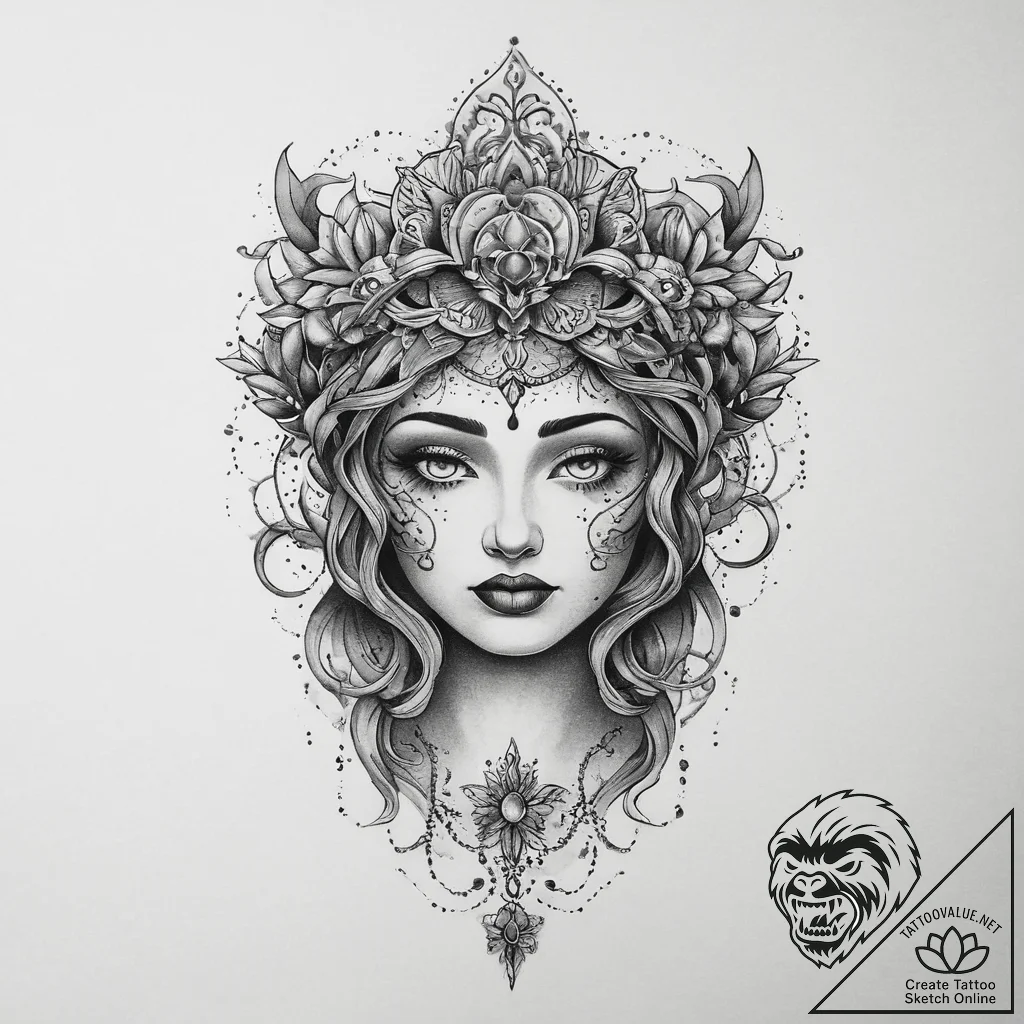 Tattoo sketch holy self, tattoo flash sheet d... - tattoo sketch (№1759725026_0, 06.10.2025 04:30) — tattoovalue.net