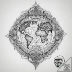 Tattoo sketch earth, concept art for tattoo,… – tattoo sketch (№1759727214_0, 06.10.2025 05:06) — tattoovalue.net
