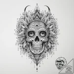 Tattoo sketch sky, ink illustration for tatto… – tattoo sketch (№1759727430_0, 06.10.2025 05:10) — tattoovalue.net