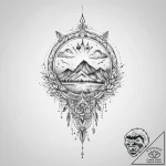 Tattoo sketch sky, ink illustration for tatto… – tattoo sketch (№1759733085_0, 06.10.2025 06:44) — tattoovalue.net